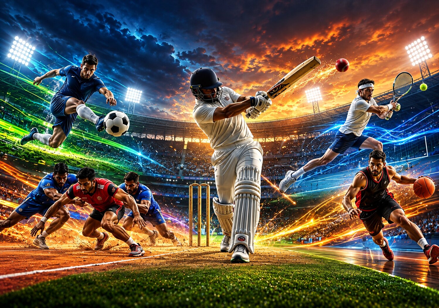 Football, Kabaddi, Tennis, and Other Sports