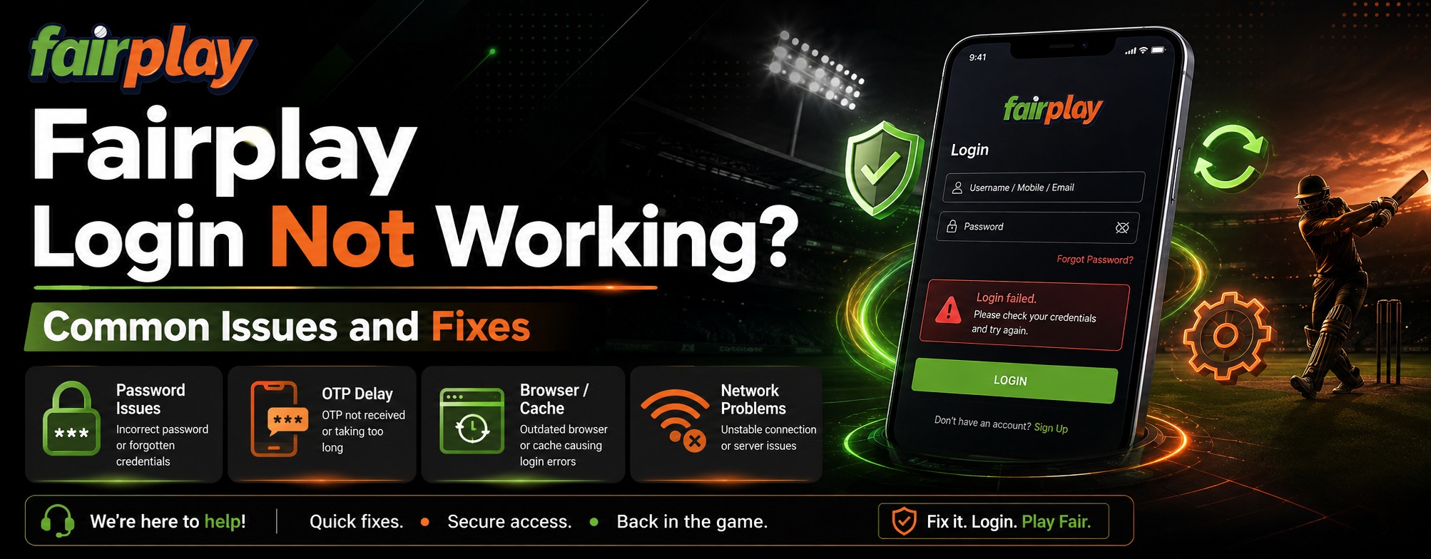 Fairplay Login Not Working? Common Issues and Fixes