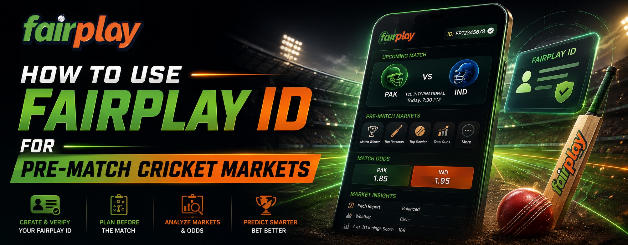 How to Use Fairplay ID for Pre-Match Cricket Markets