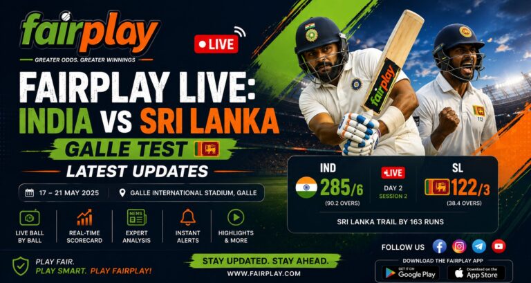 Fairplay Live: India vs Sri Lanka Galle Test Latest Updates