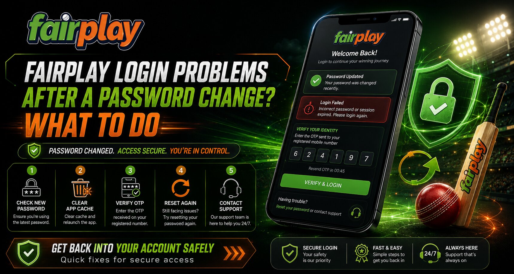 Fairplay Login Problems After a Password Change? What to Do