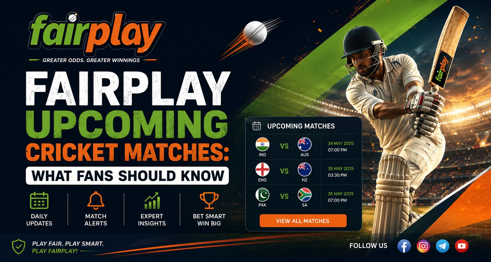 Fairplay Upcoming Cricket Matches: What Fans Should Know