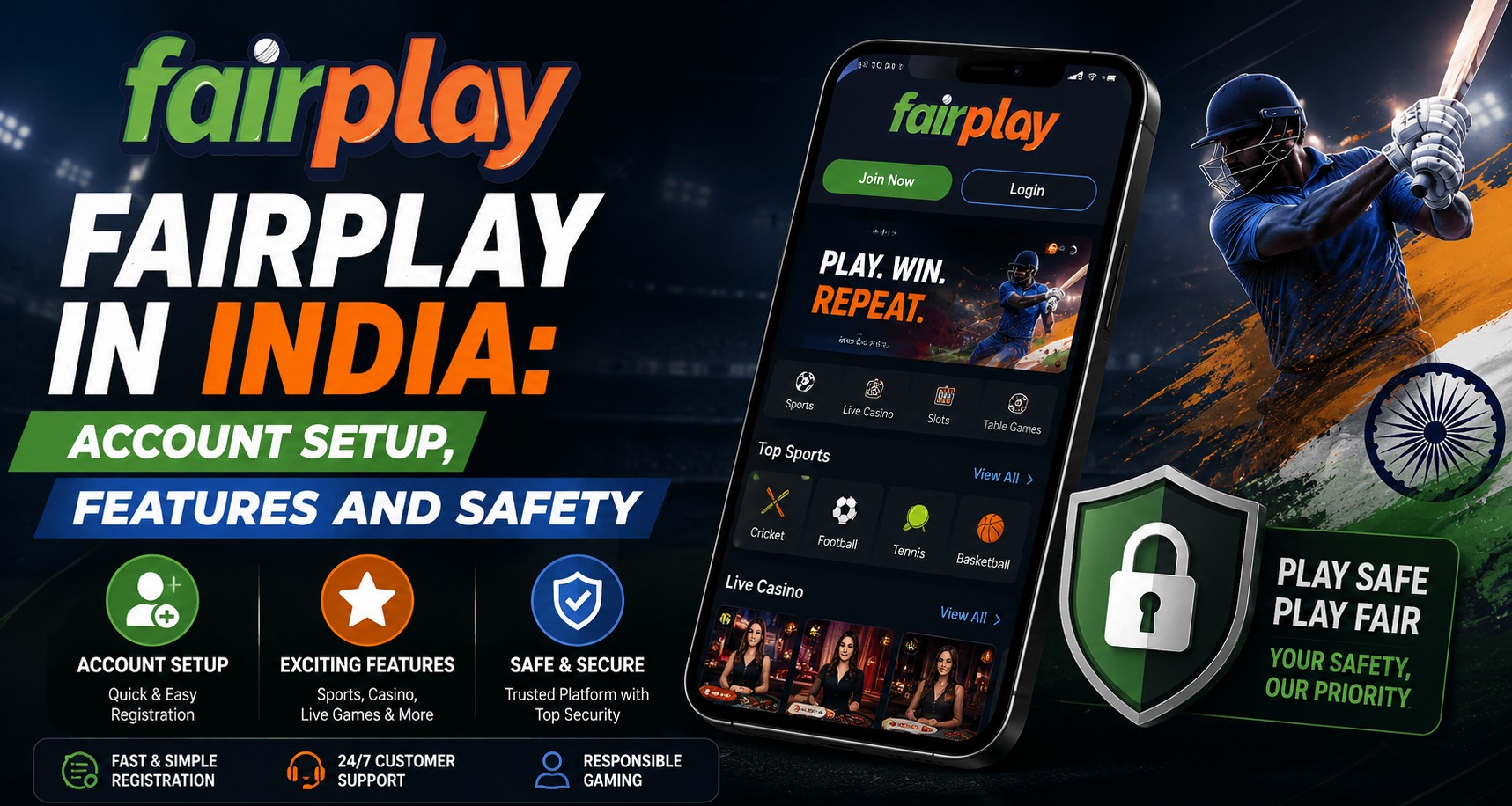 Fairplay in India: Account Setup, Features and Safety